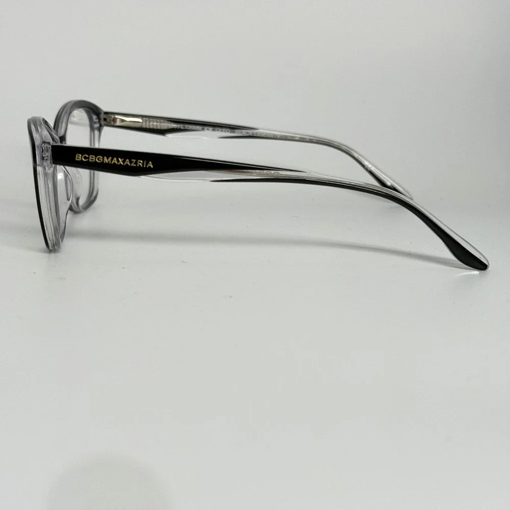 BCBGMAXAZRIA Cleo Black Laminate Eyeglasses Frames 51-16-135 Cat Eye‎ Womens